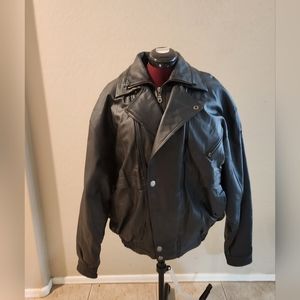 80's vintage Oscar Piel leather jacket